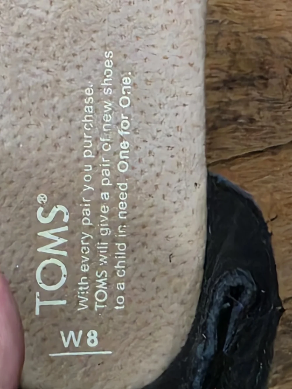 TOMS Women's Black Woven Cork Wedge Sandals Ankle Strap Size 8 Comfort Shoes